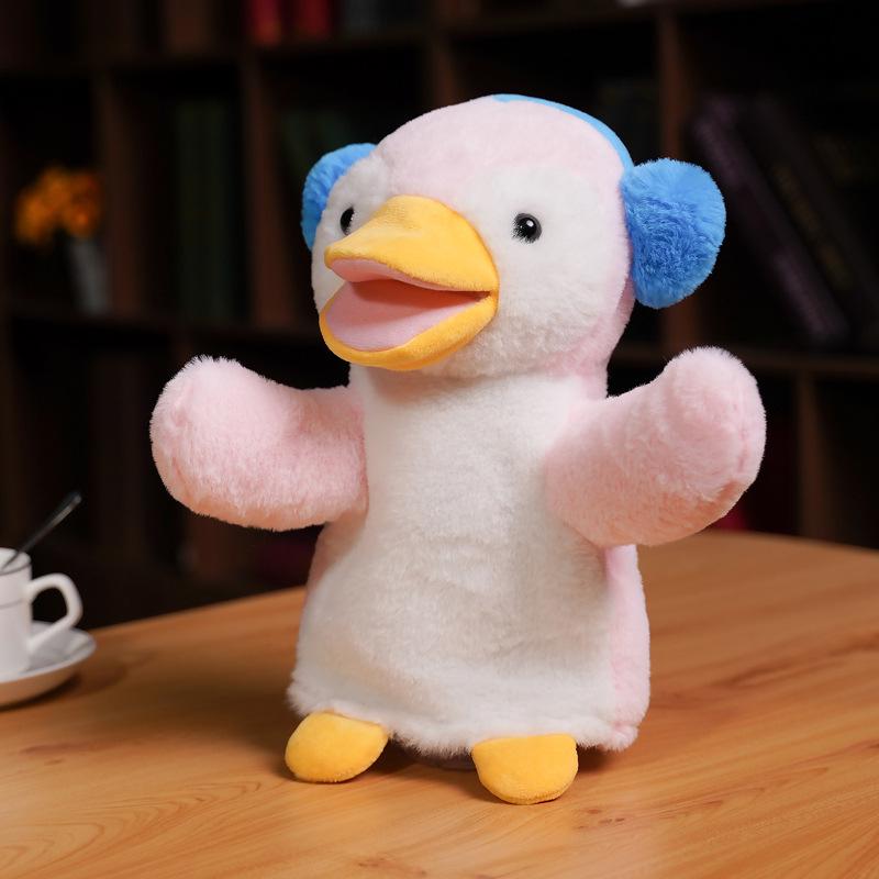 Einhorn Hahn Handpuppe Plüschtier für Kindertheater