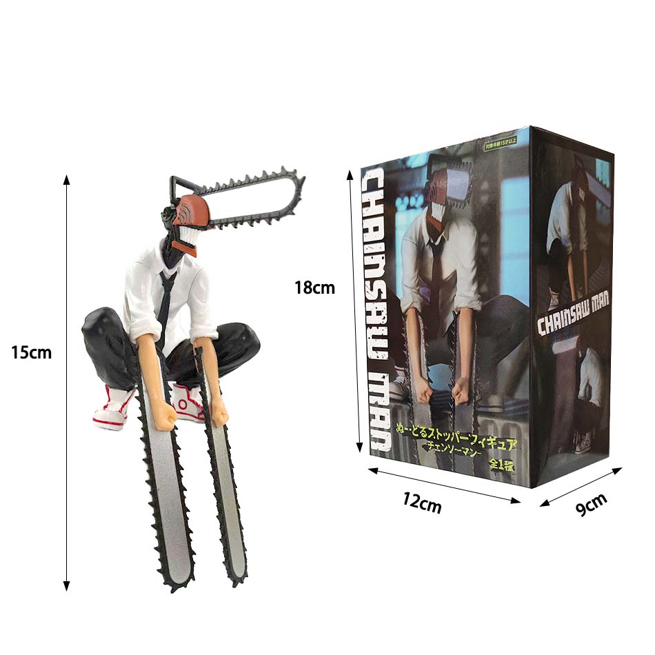 19Cm Chainsaw Man Denji Anime Figure Denji/Power Action Figure 1560 Chainsaw Man Denji Figurine Adult Collectible Model Doll Toy