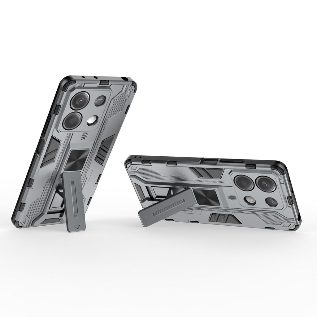For Xiaomi Redmi Note 13 5G Kickstand Case PC+TPU Hybrid Phone Cover