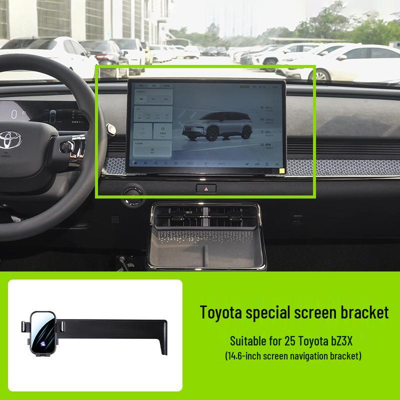 Toyota Auto-Bildschirm Handyhalter - Horizontale Stumme Spiegel-Navigationshalterung