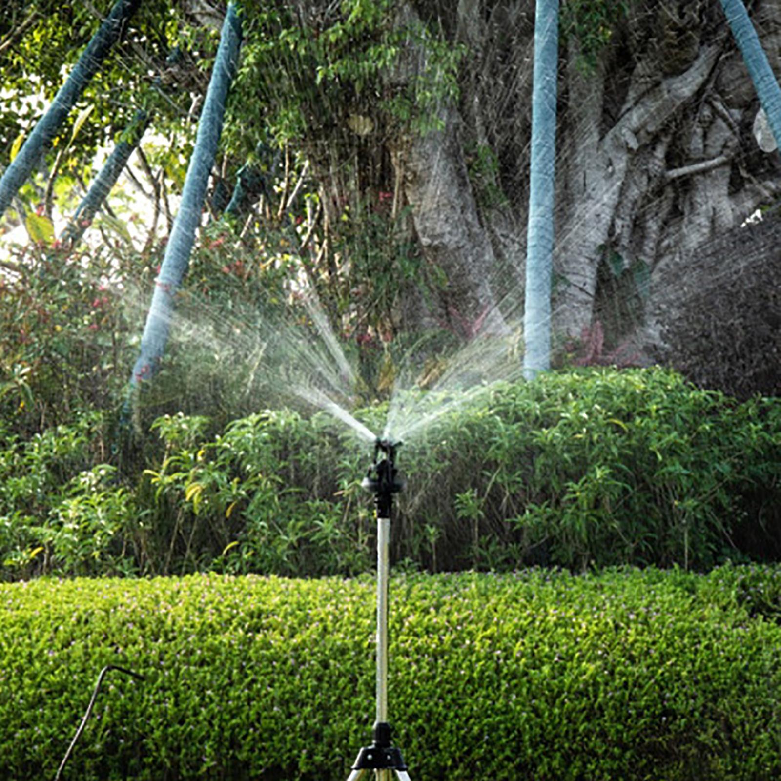 Arroseur Automatique Rotatif 360° Pour Jardin - 3 Bras, Réglable, Pour Pelouse, Légumes Et Fleurs