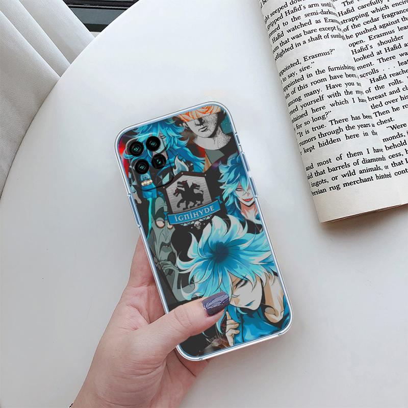 Disney Twisted Wonderland Transparente Handyhülle für Samsung Galaxy A04 A04S A14 A23 A34 A54 M23 M33 M52 M53