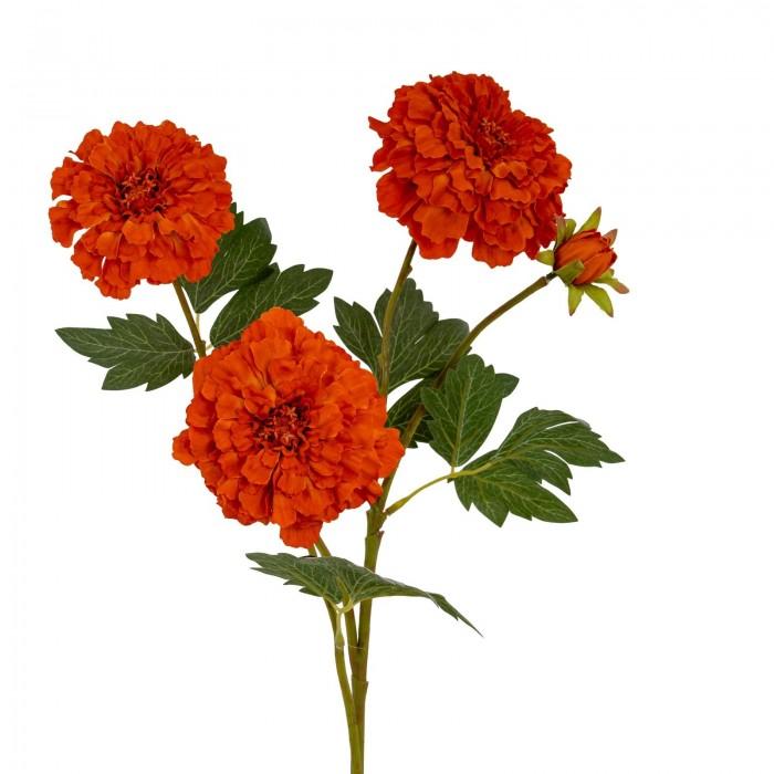 Hill Interiors African Marigold Artificial Flower Spray