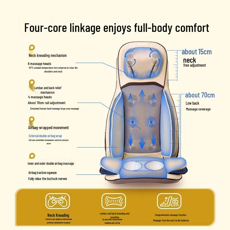 Panasonic Full Body Kneading Massage Cushion Chair EW-RADK4 CN plug (adapter included)