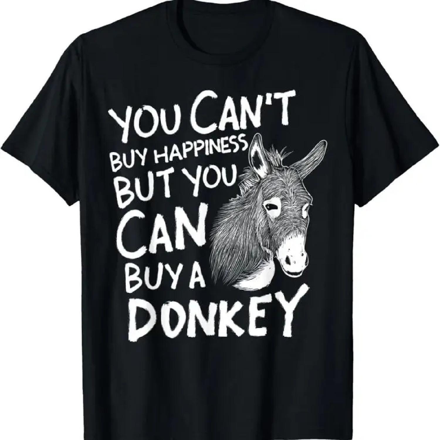 

You Can t Buy Happiness Donkeys Clothes Outfit Donkey T Shirt XXXXXL різнокольоровий