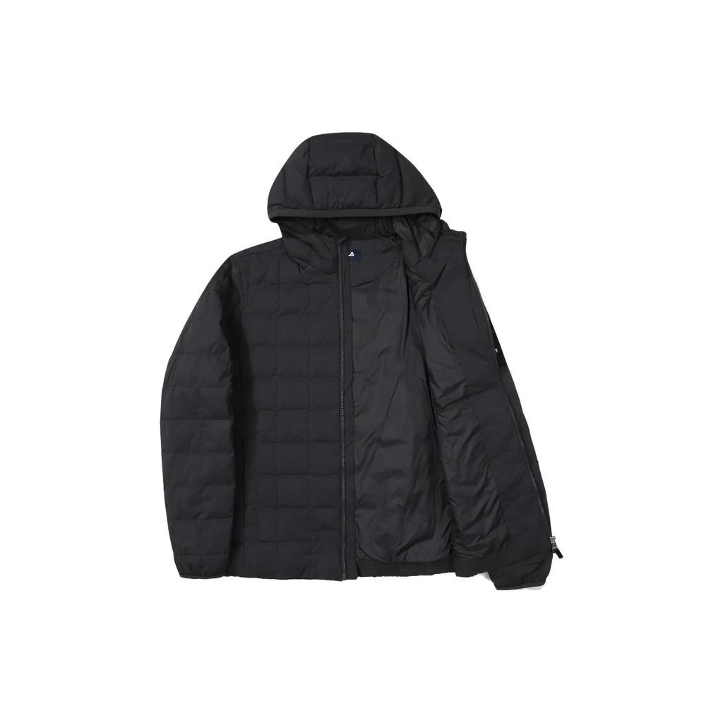 Fila Down Jackets Unisex Black Gray Hooded Moderate Other FS2DJF4135X-CGR