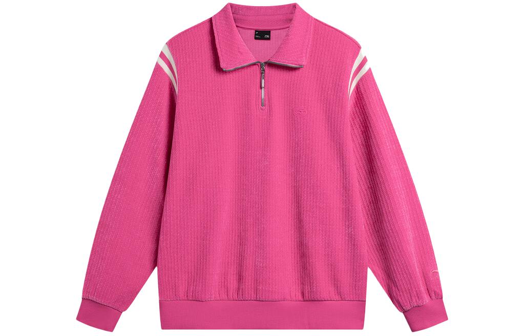 Li Ning Sports Life Collection Sweatshirt Women s Vibrant Pink AWDU040-2 XXL