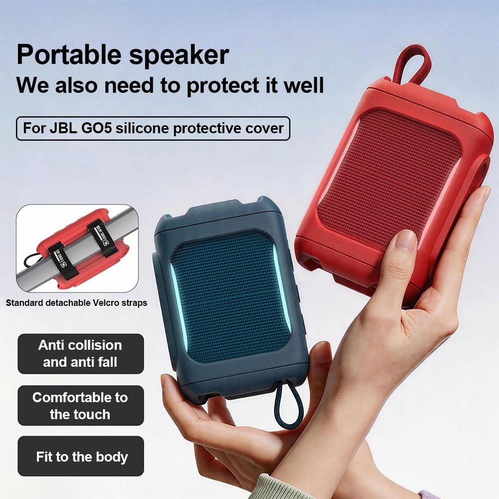 Dirt-proof Silicone Cover Case Carrying Case for JBL GO5 Bluetooth Speaker Speaker Accessories
