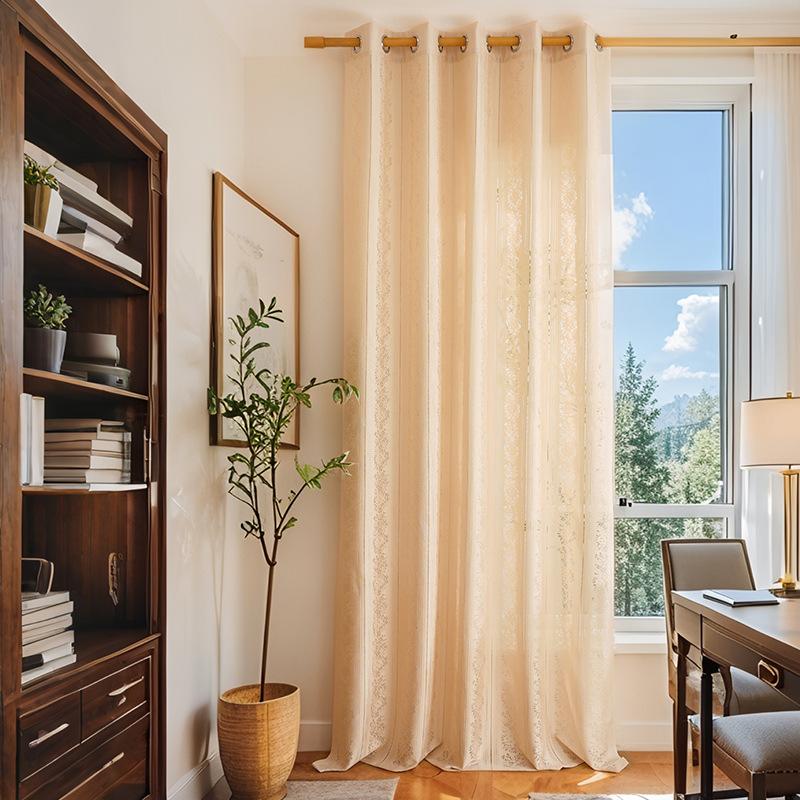 Lace Hollow Finished Curtains, Window Screens Are Simple, Small, Fresh And Translucent, Opaque, Bedroom, Living Room, Balcony, Screen Curtain