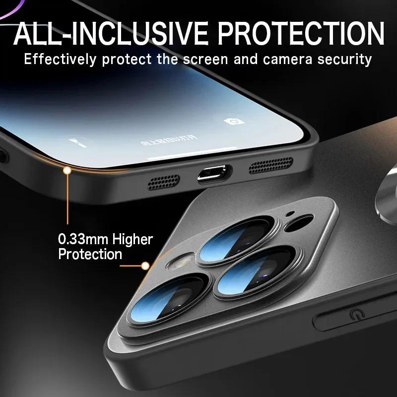 Luxury Magnetic For Magsafe Case For iPhone 17 16 15 Pro Max 14 13 12 11 Camera Protection Shockproof Wireless Charging Cover