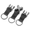 Tactical Molle Clip Buckle Nylon Belt Key Ring Keychain Holder Carabiners Hanger Buckle Hook for Outdoor Sport Hiking Climbing