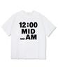 MIDNIGHT12AM Mid_Am Short Sleeve T-Shirt White