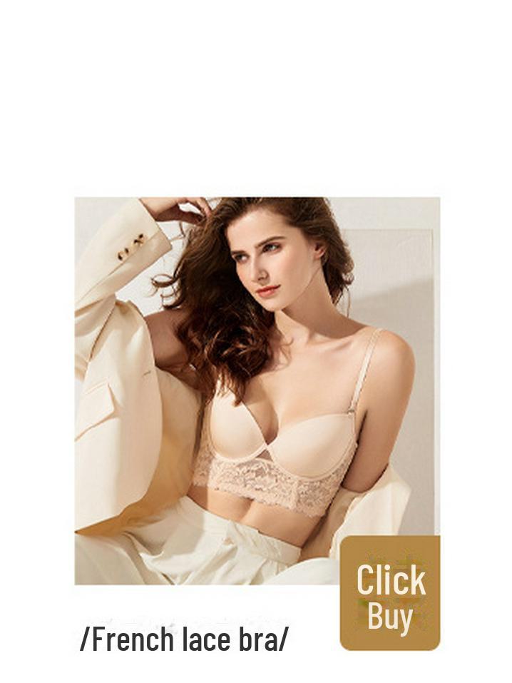 Women's French Lace Fishbone Bra - Sexy, Summer Vest Style, Body-Shaping Bra