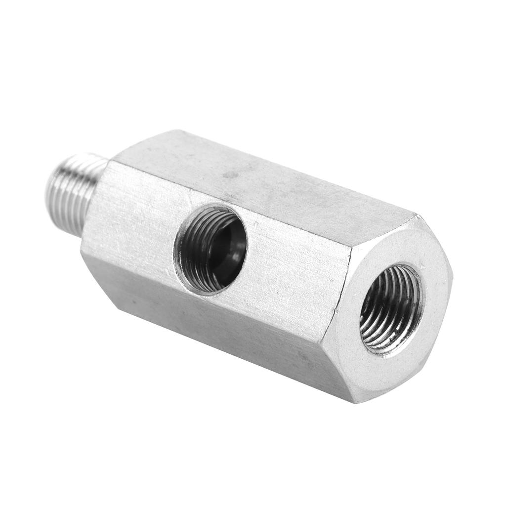 Oil Pressure Sensor Adapter NPT Tee Male to Female1 8in to M10x1.0 Turbo Supply Line Gauge Fitting