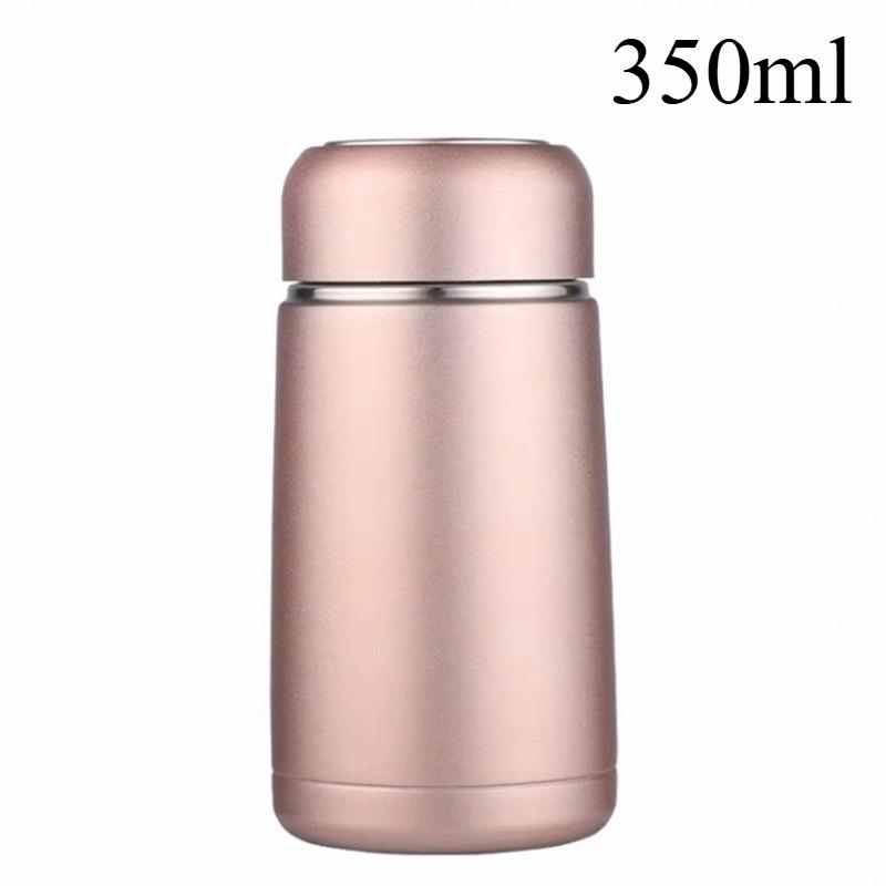 1pc Double-layer Stainless Steel Insulated Water Cup Student Cup Mini Straight Cup Metal Ribbon Tea Net Cup Modern Simple
