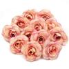 10pcs 4 .5cm Mini Artificial Silk Rose Flower Heads For Home Wedding Decoration Wreath Gift Box Craft Scrapbook Fake Flowers 