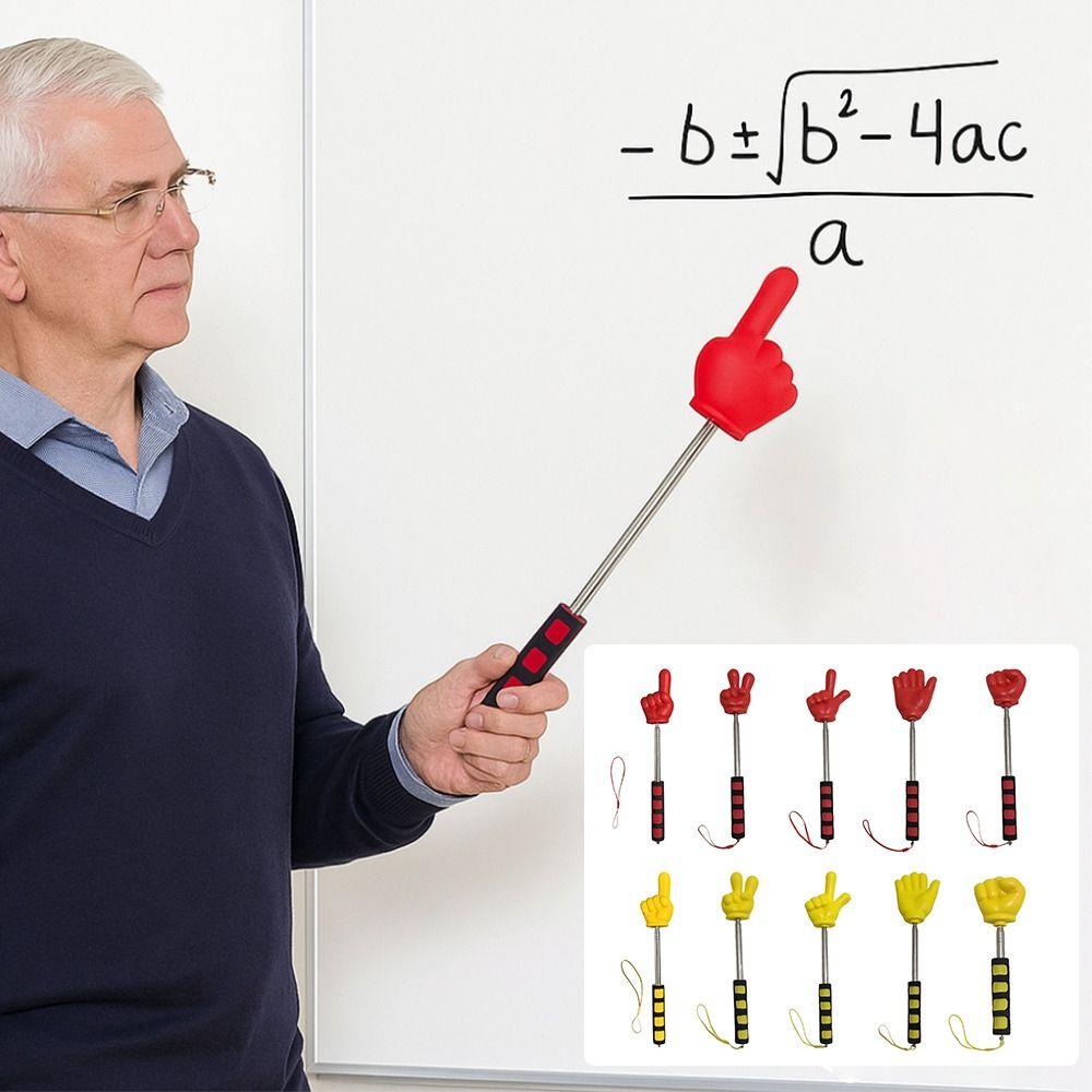 Finger Design Teaching Stick Telescopic Rod Classroom Finger Pointer Teachers