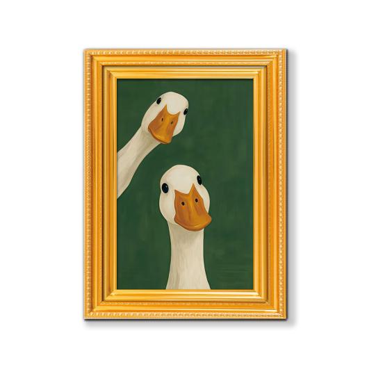 1/5/6Pcs Drinking Animal Cat Refrigerator Magnet Vintage Wooden Frame Animal Fridge Magnet Home Kitchen Office Decoration Animal Lover Gift