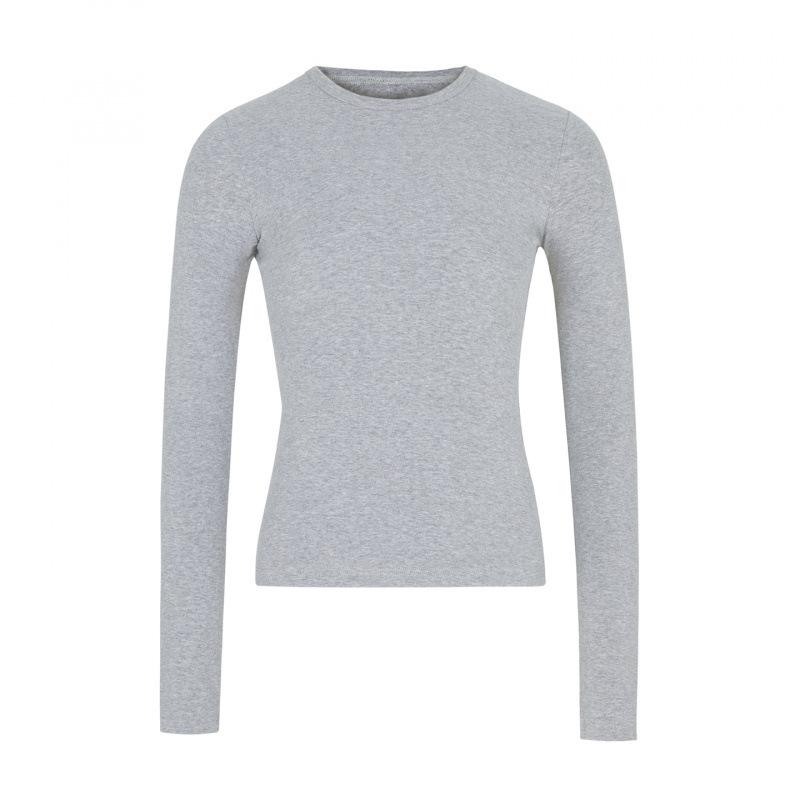 

Elastic Cotton Long Sleeve Slimming Base Layer T-Shirt S (Weight: 80-95 lbs) світло-сірий колір