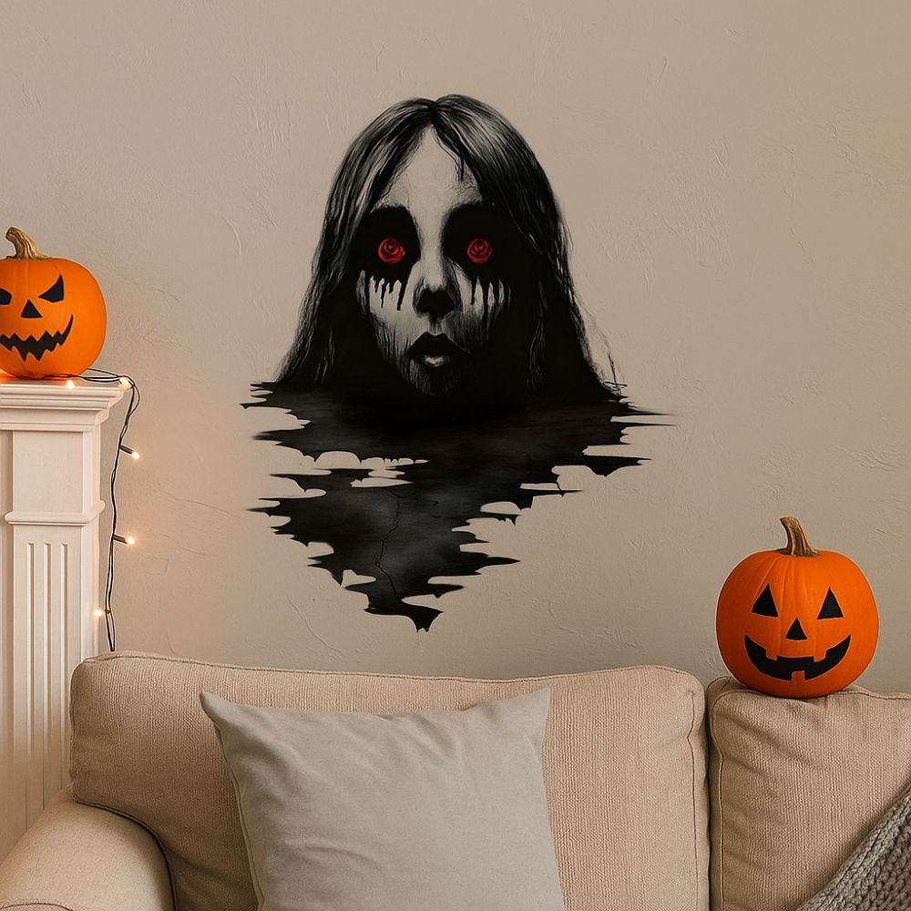 Self-Adhesive Halloween Wall Decals Thriller Hallween Window Sticker  Home Decoration