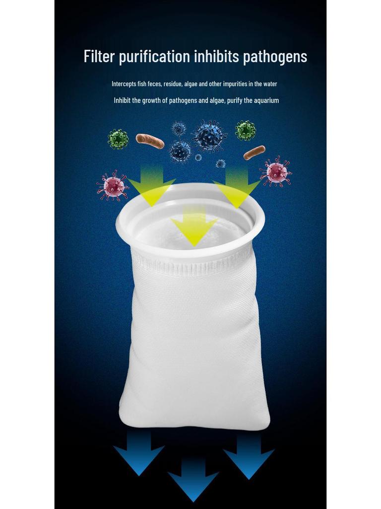 Aquarium Nano Filter Cotton Mesh Bag - Thickened, Encrypted, Magic Carpet Bottom Filter