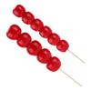 2Pcs SugarCoated Haws Plastic Vivid Miniature EcoFriendly Dollhouse Food Candied Haws for Kitchen