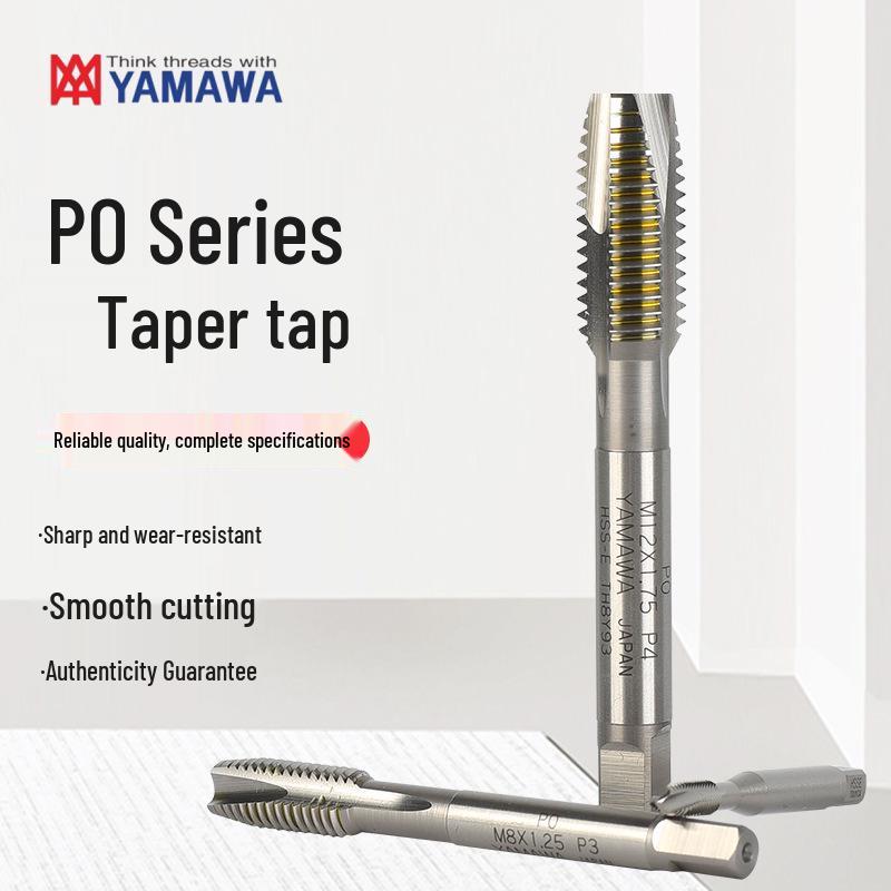 YAMAWA HSS General-Purpose Pointed Tap for Through Holes, PO Series N-PO M3*0.5