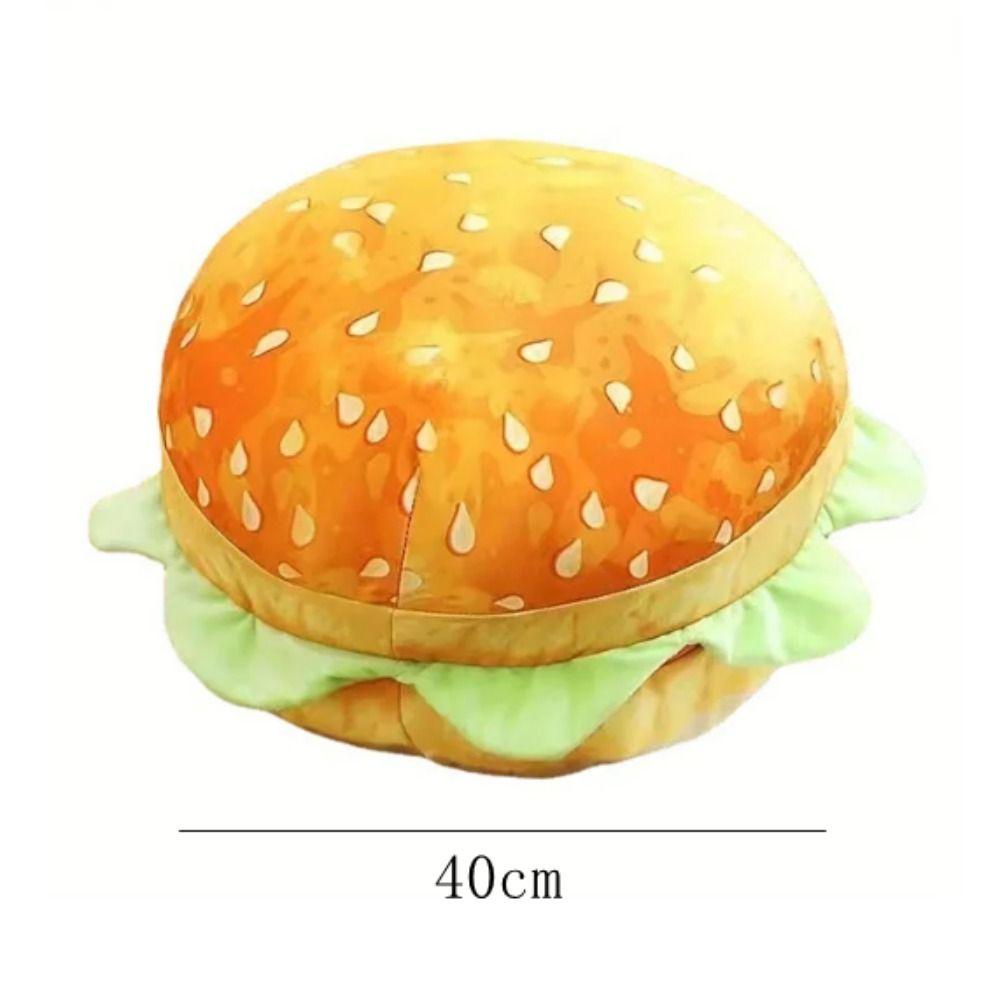 Plush Realistic Burger Pillow Simulation Burger Simulation Burger Plush Pillow  Children Toys