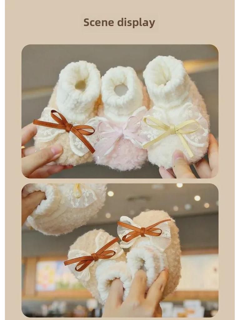 Warm Baby Winter Shoes with Velvet for 0-12 Months