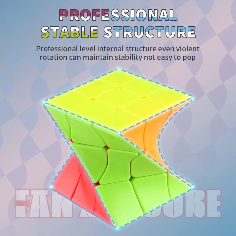 Twist cube, twist 3x3 speed cube, colorful twist cube