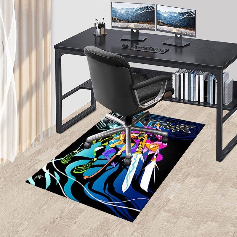 

HUNTRX: The Ultimate Action Figure Collection Offic Chair Mat, K-pop Theme Carpet, Non-slip, Soft and Durable Leisure Rug for Interior Deco 60cm by 90cm
