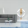Living Room Standing Lamp Shade with Large Roman Numerals Acrylic Wall Clock Silent Hanging Ornament