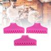 25 Stück Rosa Lockenwickler-Klammer-Set Dauerwellen-Kieferklammern Haarwurzel-Volumen-Clip Flauschiges Styling-Werkzeug für Friseursalon