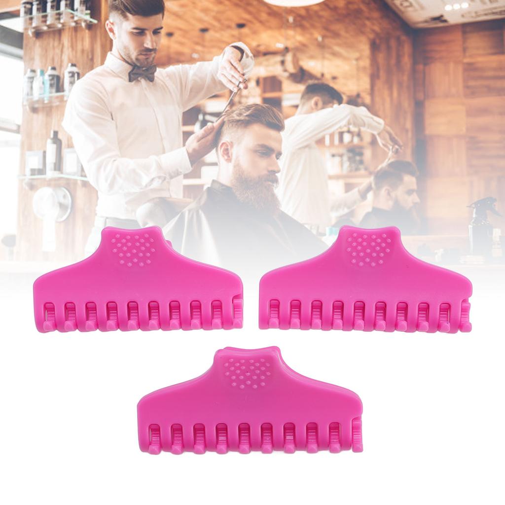 25 Stück Rosa Lockenwickler-Klammer-Set Dauerwellen-Kieferklammern Haarwurzel-Volumen-Clip Flauschiges Styling-Werkzeug für Friseursalon