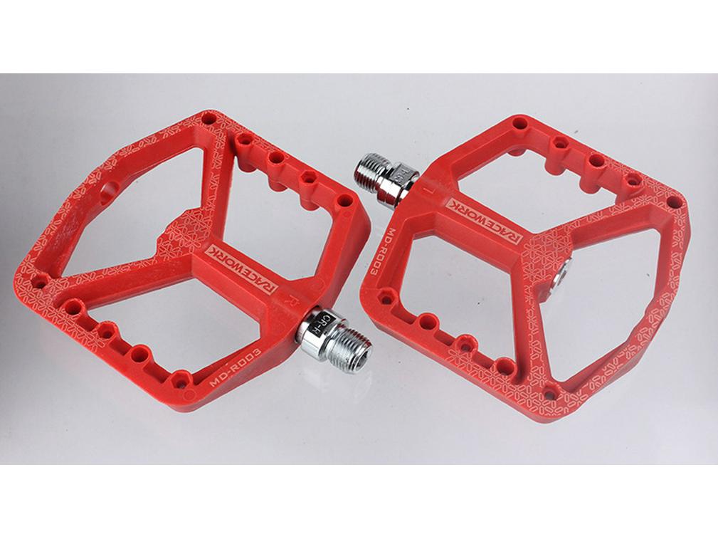 RACEWORK Nylon Brede Platform Fietspedalen voor Mountain- & Racefietsen
