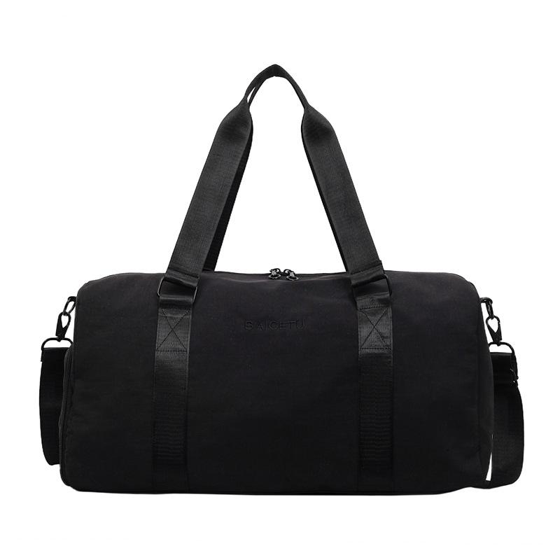 New dopamine-style color-blocked multifunctional travel bag for women, large capacity, lightweight, hand-held, crossbody gym bag