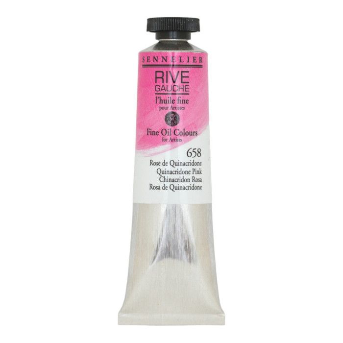 Pittura a olio - Sennelier - Rive Gauche - 40ml - Rosa Chinacridone - Finitura satinata