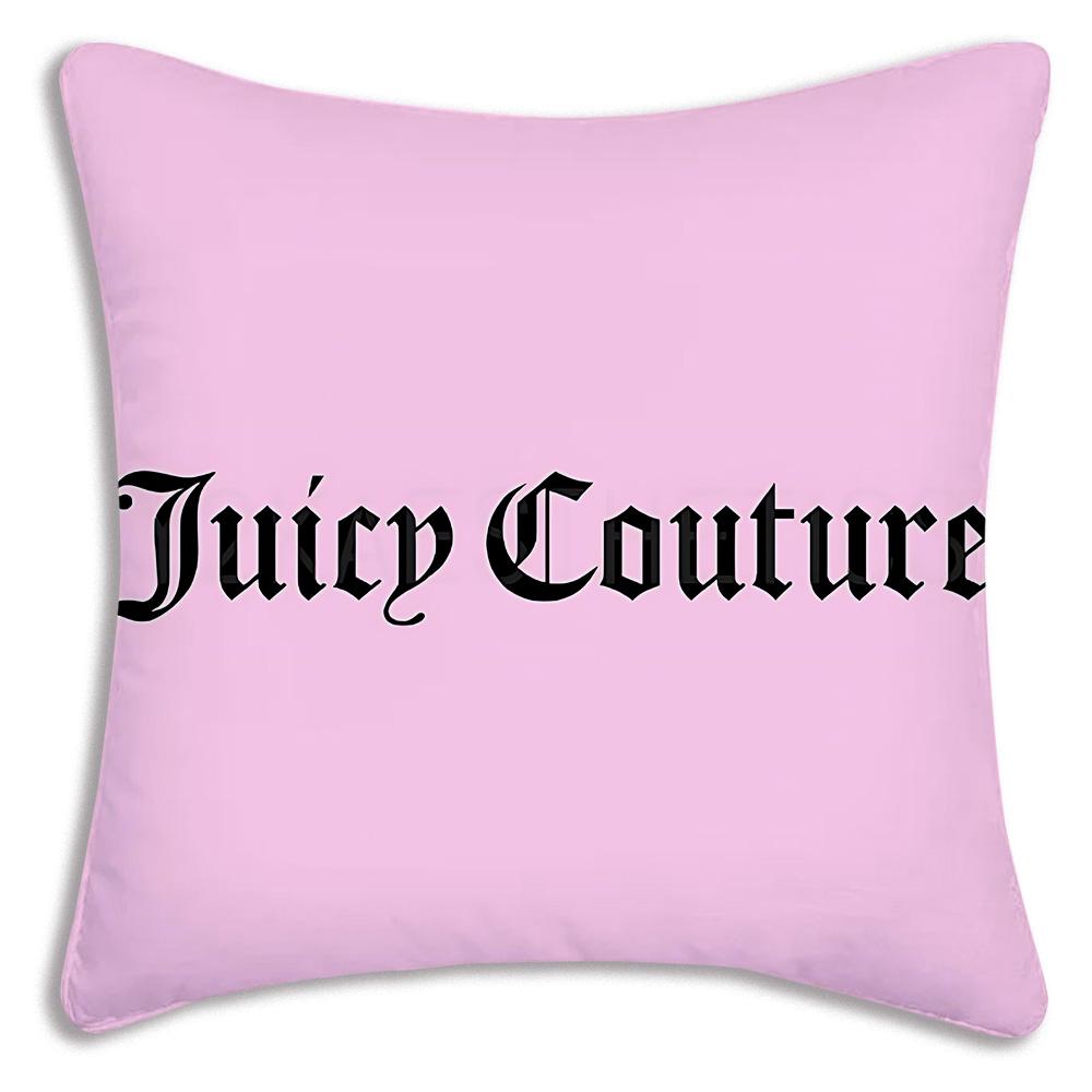 Fashion J-Juicys Pink C-Couture Pillow Covers Cartoon Sofa Decorative Home Double-sided Printing Short Plush Cute Cushion Cover