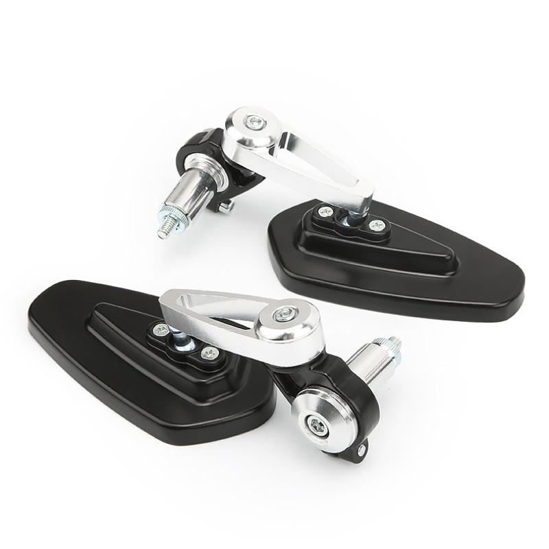 Compatible with Suzuki GSR 750 / GSR600 / GSR400 — Pair of Motorcycle Rearview Mirrors (Universal Fit) — Handlebar End Mirrors
