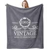 60th Birthday Gifts for Women, Happy Birthday Decorations 1965 Vintage, 60th Birthday Blanket Gifts for Mom, Funny Birthday Gift Ideas for Women, 60