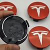 4 Stück/Set ABS 56mm Tesla Original Auto Radnabenkappen Logo Emblem Für Tesla Model 3 Y S X Felgen Radnabenabdeckungen Kappen Abzeichen Zubehör
