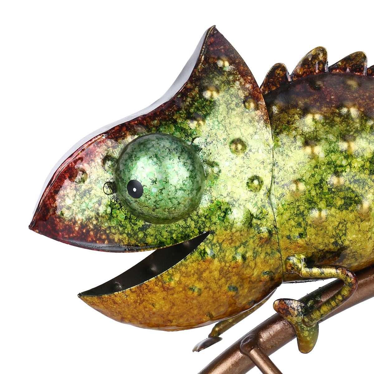 Tooarts Scultura Bestiame In Ferro Intrecciato – Decorazione Arredamento Casa Artigianale – Marrone – 31,5x12,2x18cm - 2