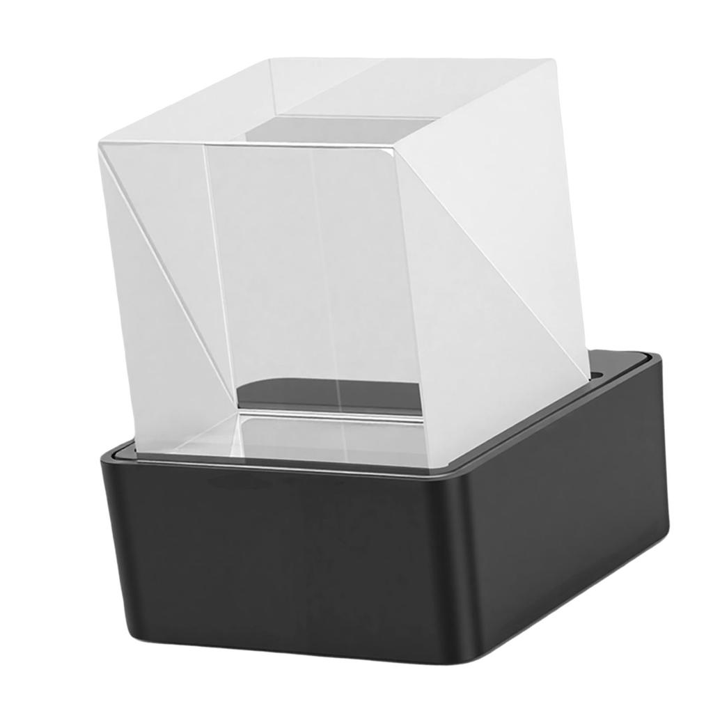 WiFi Wther Clock with GIF Animations Hologram   Display Electronic Album Player for Desktop Decor USB Powered