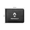 Hub Caps Carbon Fiber Car Driving License Package Protector Cover For Renault Megane 2 3 Clio Scenic Duster Kaptur Captur Logan