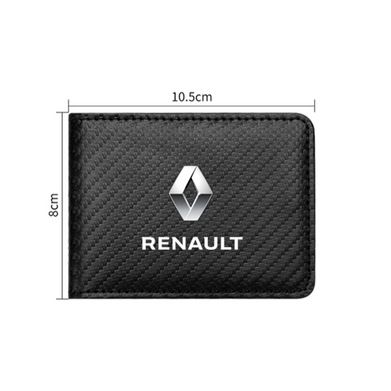 Hub Caps Carbon Fiber Car Driving License Package Protector Cover For Renault Megane 2 3 Clio Scenic Duster Kaptur Captur Logan