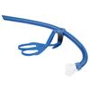 Schwimmen Frontmontierter Schnorchel mit Silikon-Mundstück Schwimmtraining Atemgerät Blau