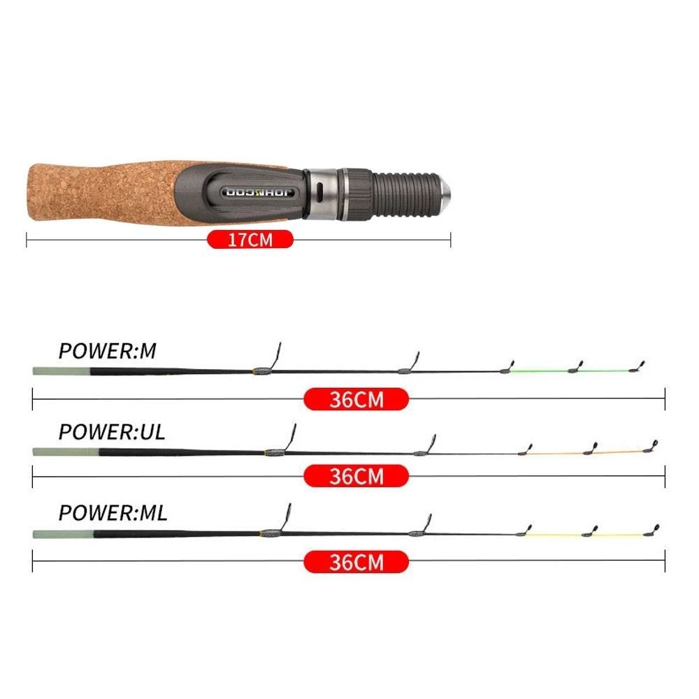 High Quality Retractable Ice Fishing Rods Winter Spinning Ice Fishing Pen Pole 50cm UL ML Ice Fishing Rod Winter