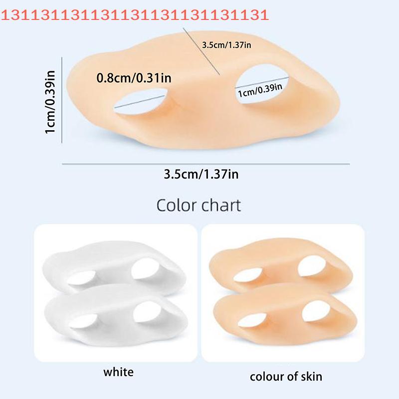 1pair Hallux Valgus Silicone Corrector Gel Foot Care Toe Separator Little Finger Protector Bunion Straightener Pedicure