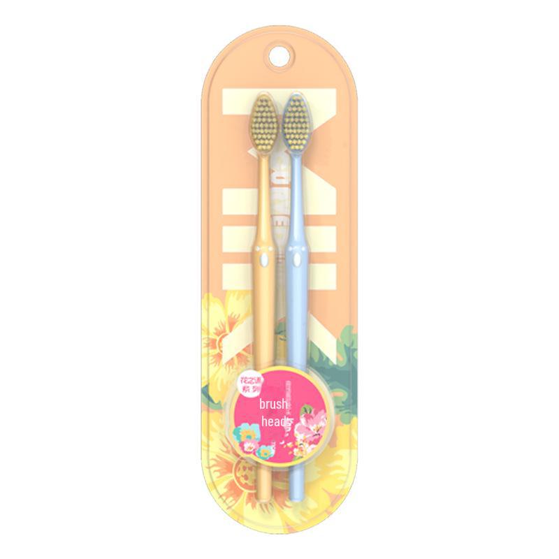 

Зубная щетка Mike Soft Curved Bristle — для взрослых, удобная для путешествий, двойная упаковка для пар