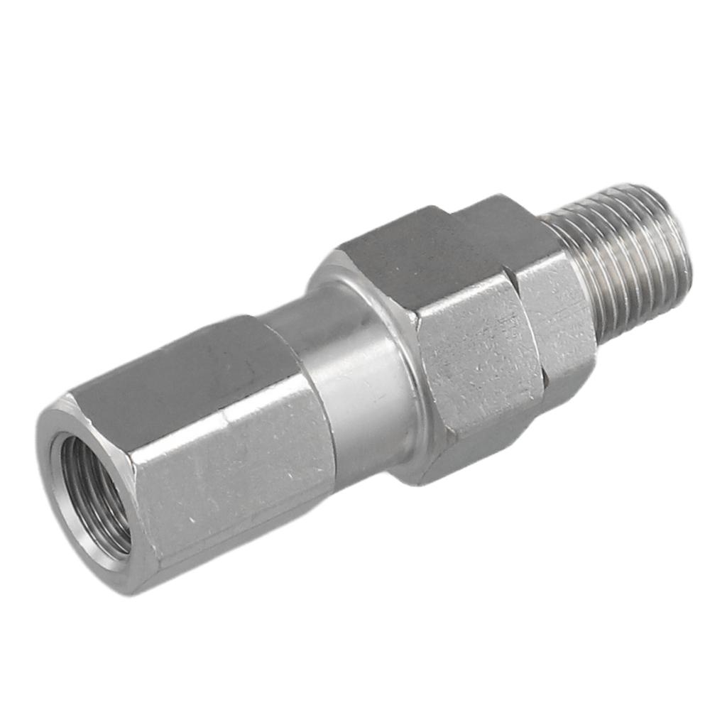Stainless Steel Rotary Pressure Washer Connector Male Thread For Standard NPT Inner 3/8 To Outer 3/8 NPT Anti-winding Joint